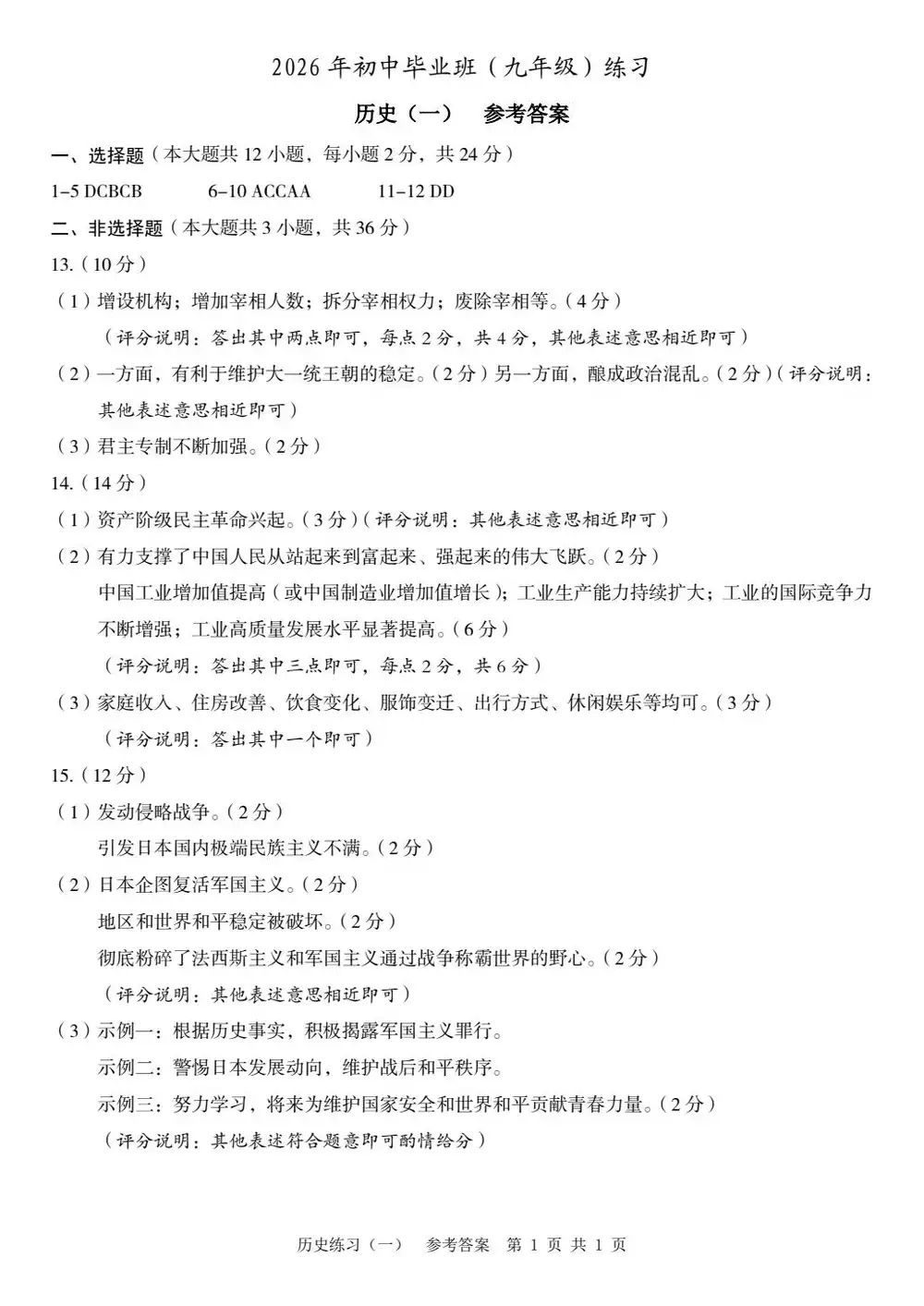 【初中】2026版初中《河北中考麒麟卷》(9科全)(河北版) PDF封面