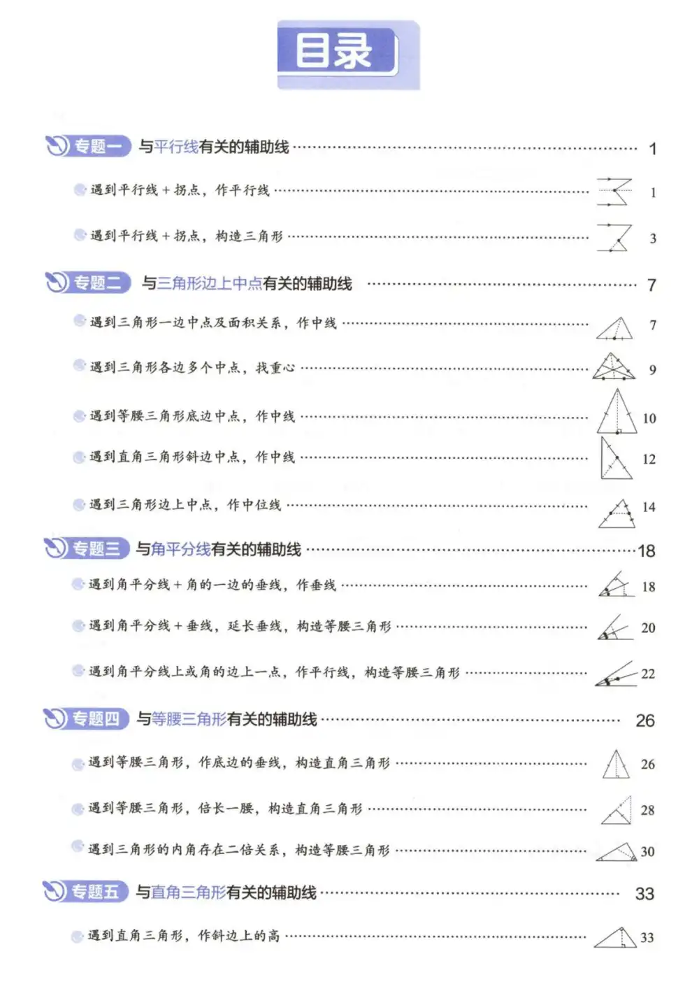 【初中几何好资料~】吃透58个常考几何模型+吃透57种常见几何辅助线 文件封面