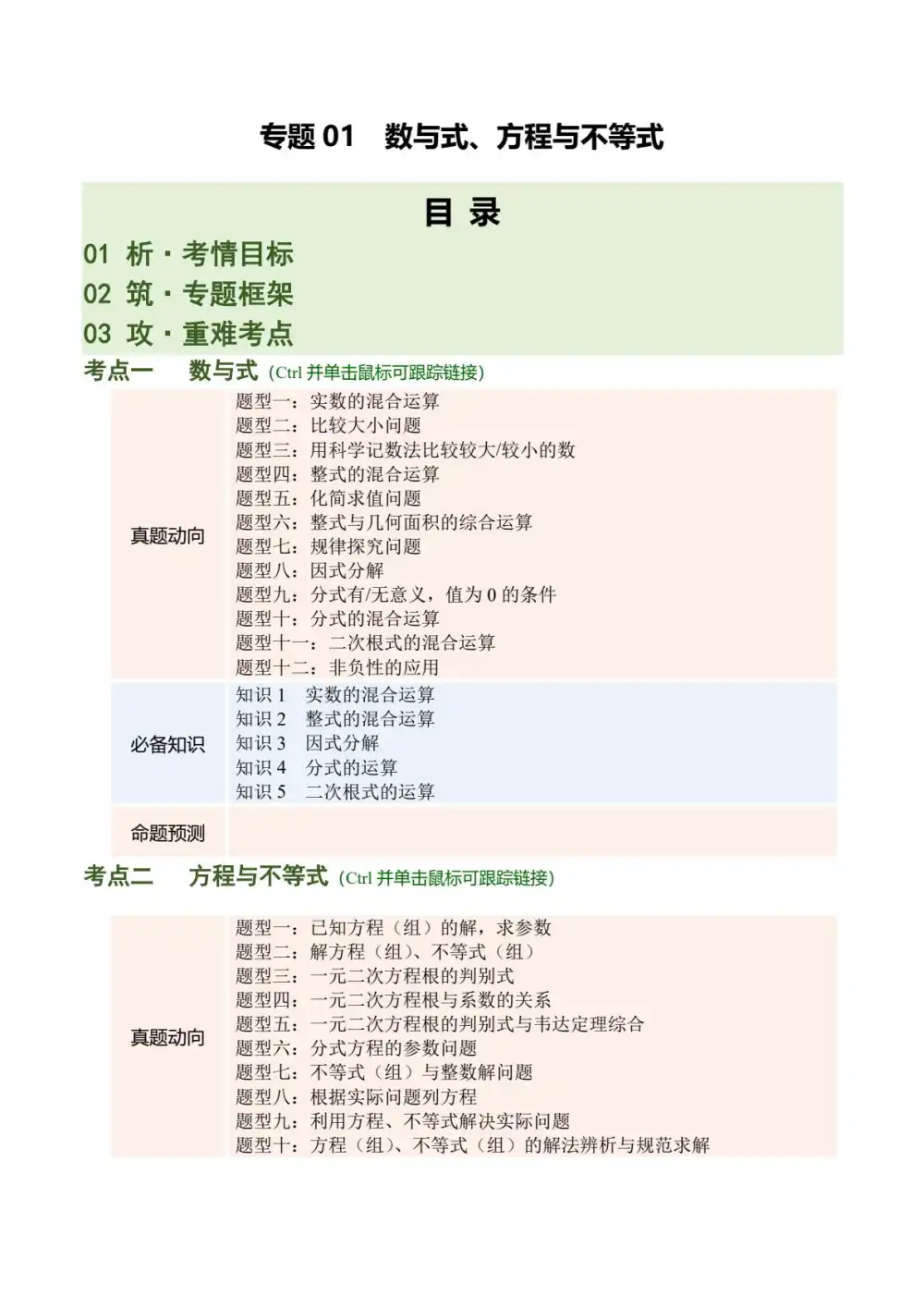2026版初中《中考二轮复习讲练测》(数学)(全国版) PDF封面
