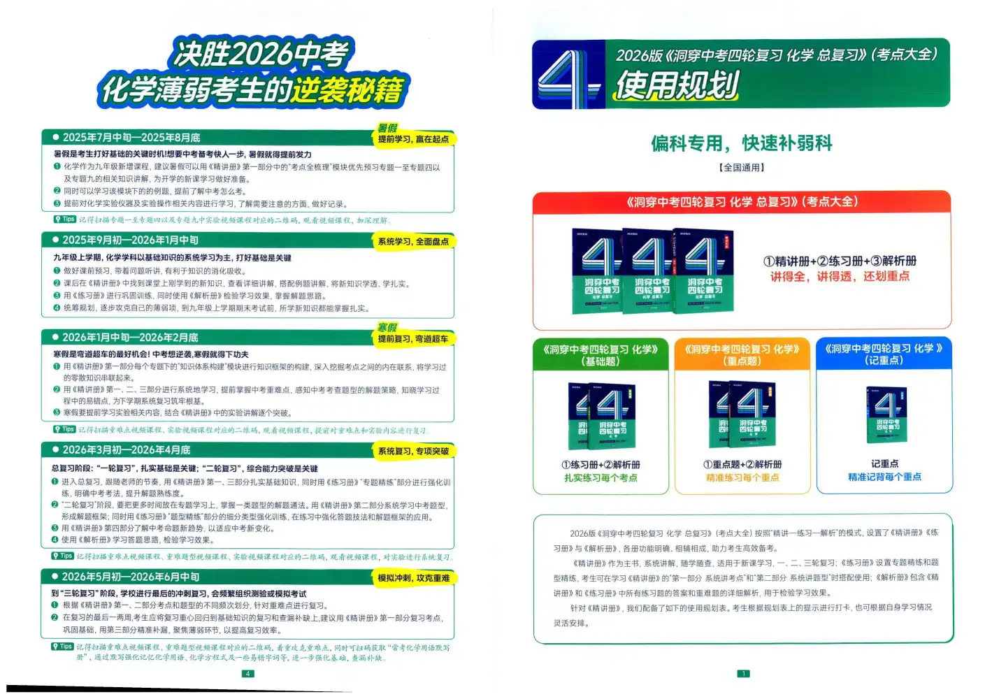 2026版初中《洞穿高考四轮中考复习》考点大全(化学) PDF封面