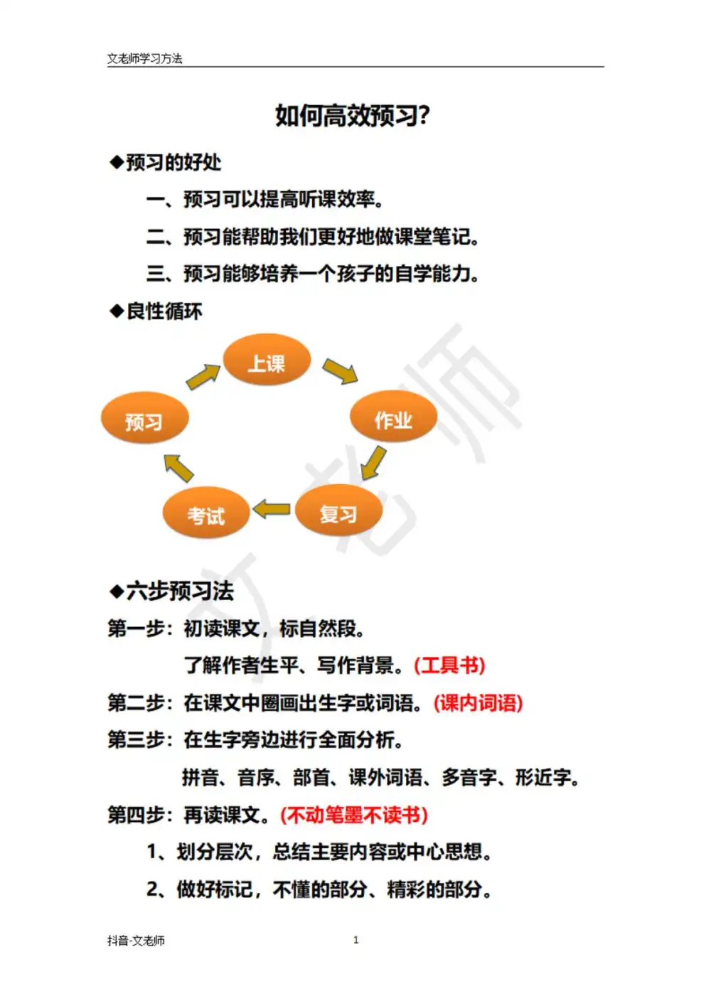 【文老师】语文课程 PDF封面