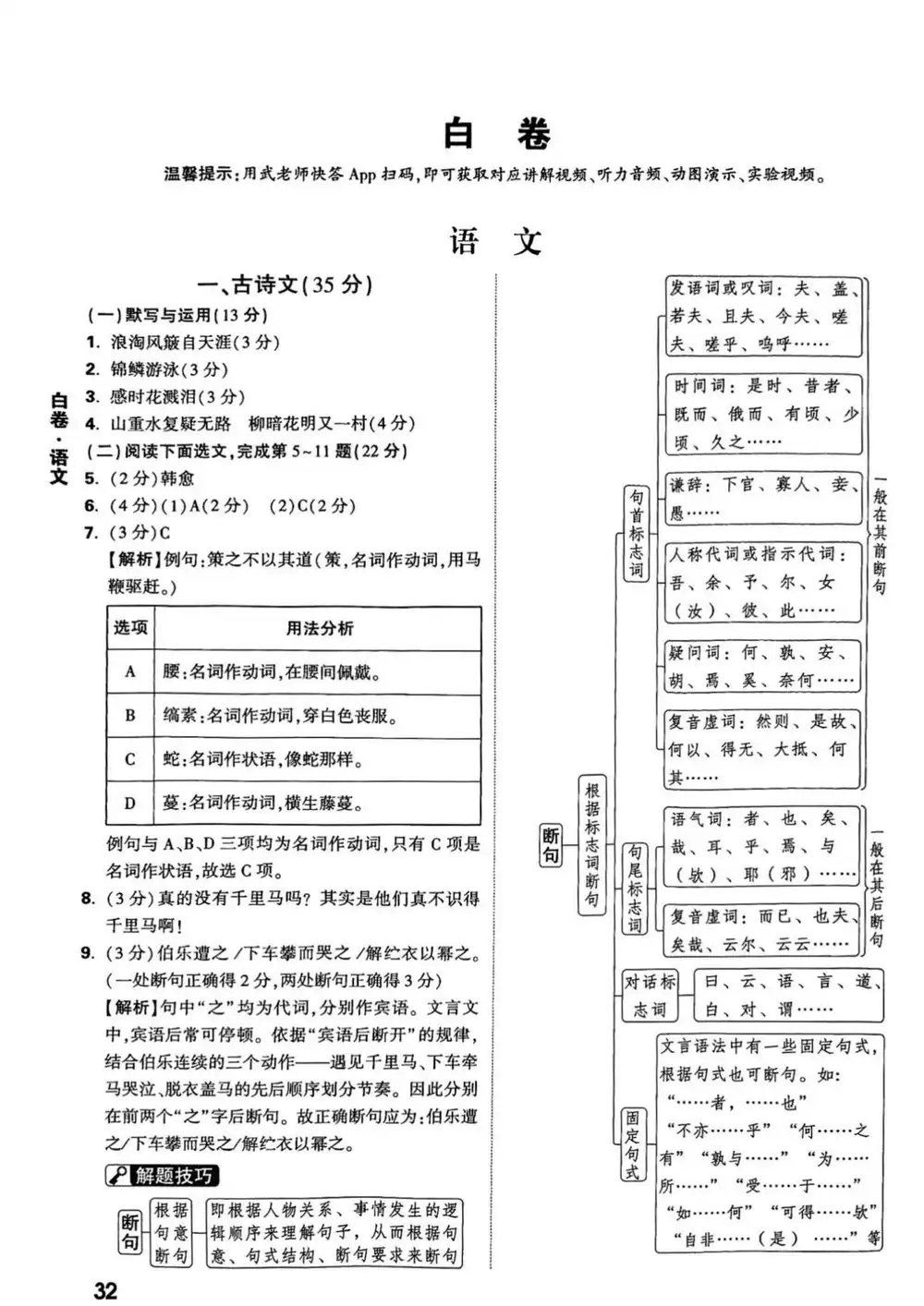 2026《万唯•中考黑白卷》(中考)(7科全)(上海版) PDF封面