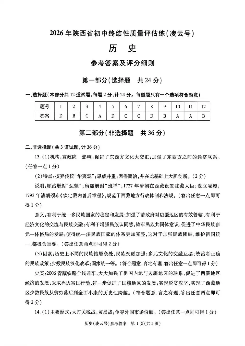 2026《陕西中考五行卷》(凌云、攀登、破浪、移山、自强)(中考)(7科全)(陕西版) PDF封面
