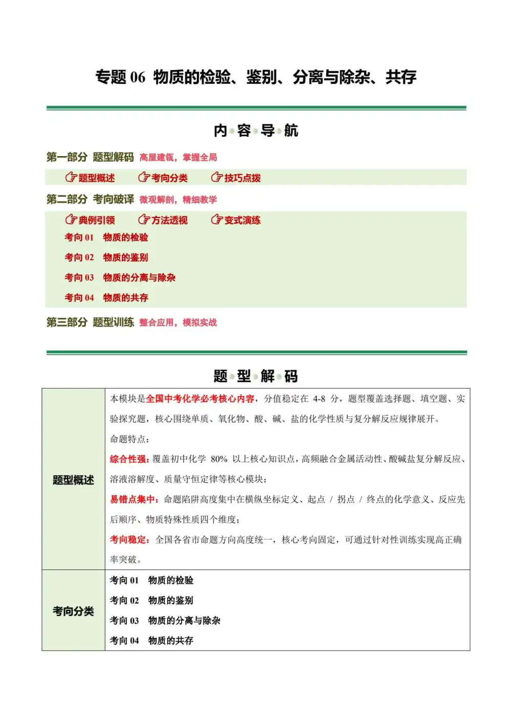 2026版初中《中考化学二轮复习讲练测》全国通用(化学) PDF封面