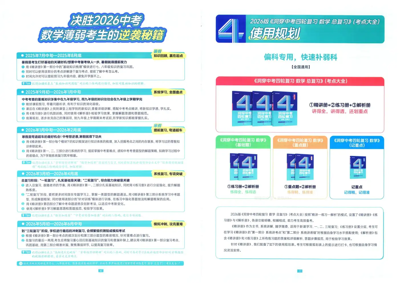 2026版初中《洞穿高考四轮中考复习》考点大全（数学） PDF封面