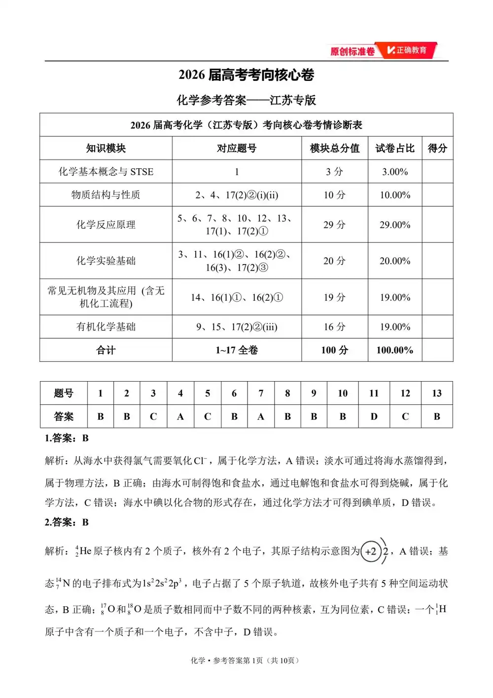 2026版高中《正确教育》考向核心卷(全科)(完结・各地版本) PDF封面