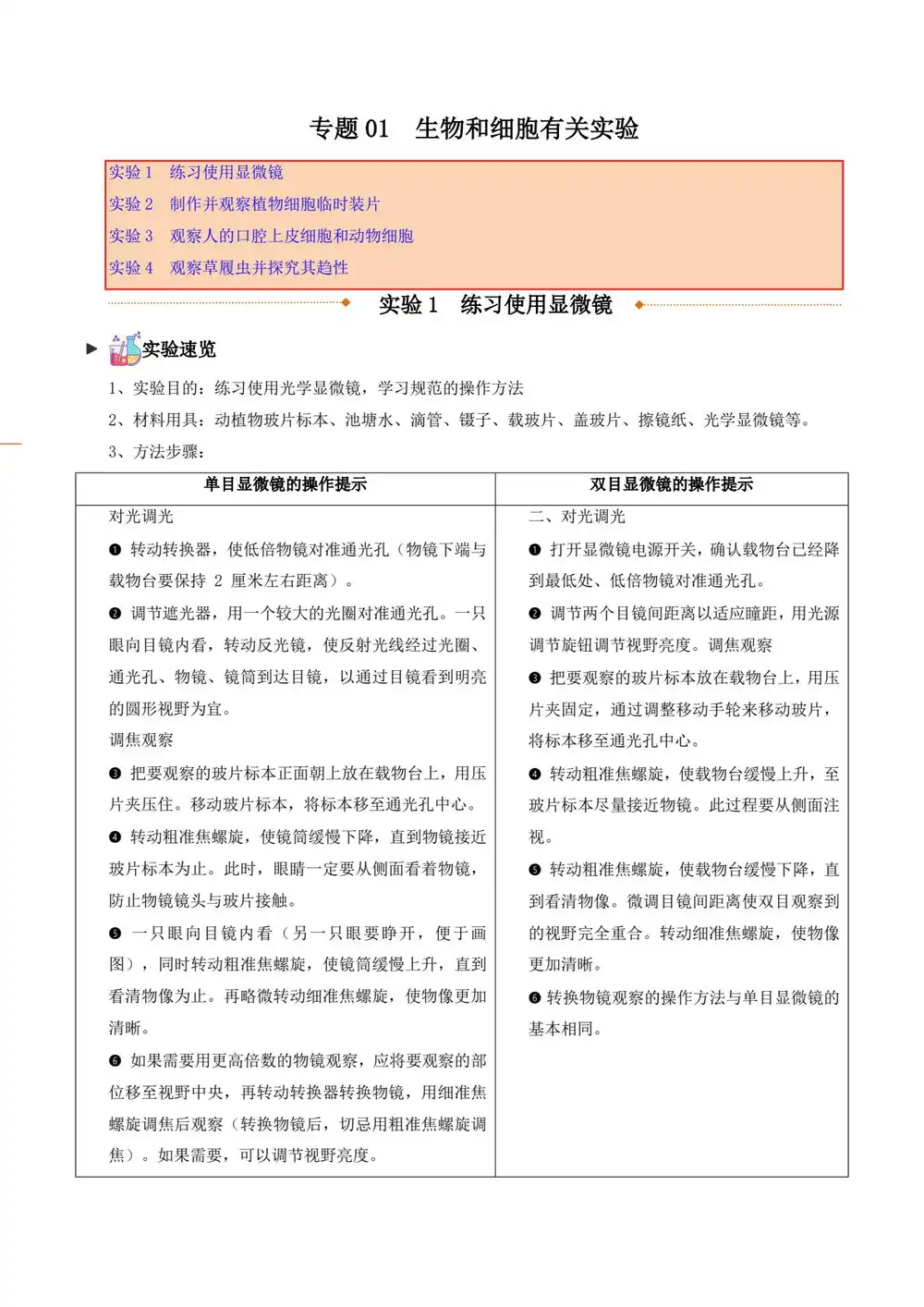 2026版初中《实验专攻》实验热点突破（生物） PDF封面