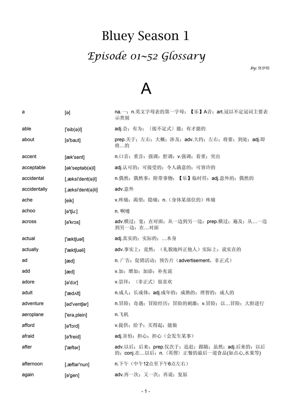 布鲁伊 Bluey 全集版 62G 文件封面