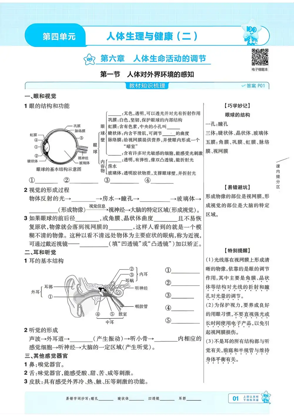 2027《天星教育•一遍过》(8年级上)(生物)(人教版) PDF封面