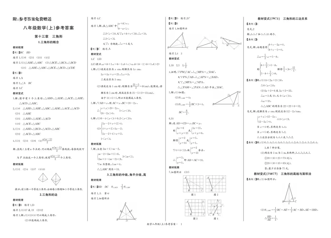2027《乐学天成•思维新观察》(8年级上)(数学)(人教版) 文件封面