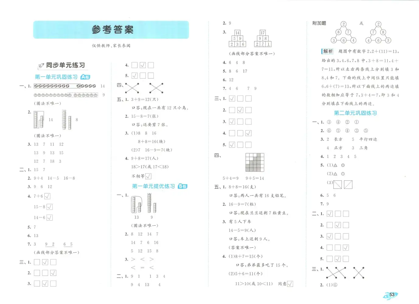 【小学】1-6年级数学下册苏教版26春《53全优卷》 PDF封面