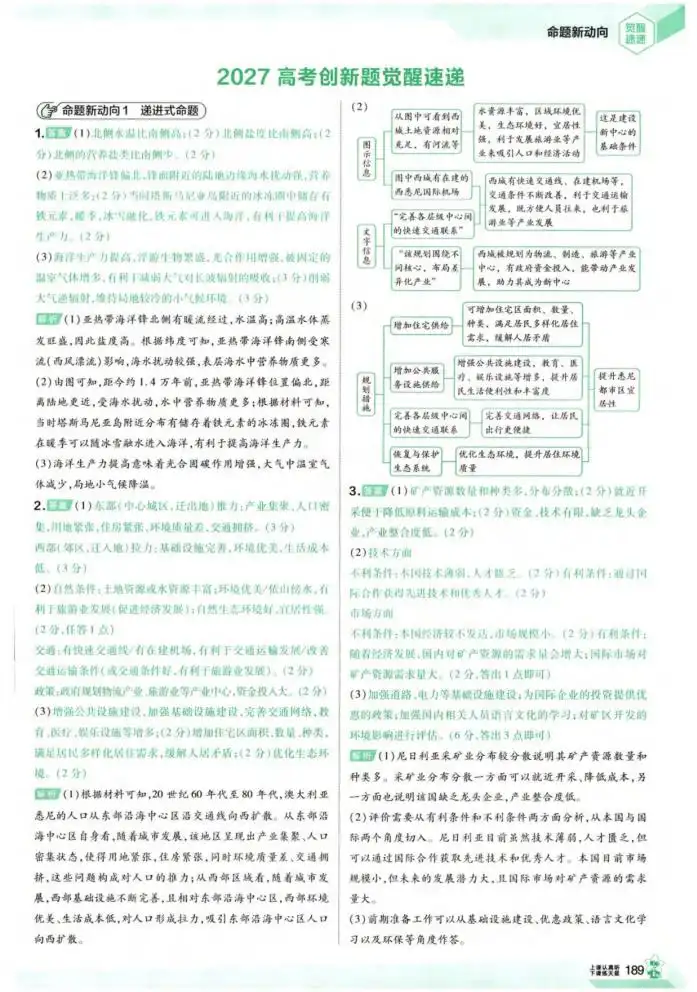 2027版高中《解题觉醒》大招解析(语文、英语、地理) PDF封面
