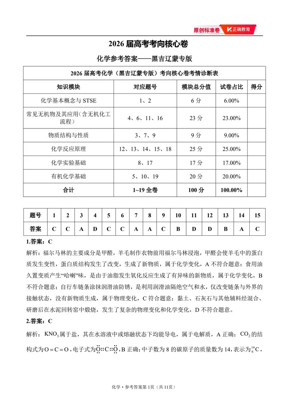2026版高中《正确教育》考向核心卷(全科)(完结・各地版本) PDF封面